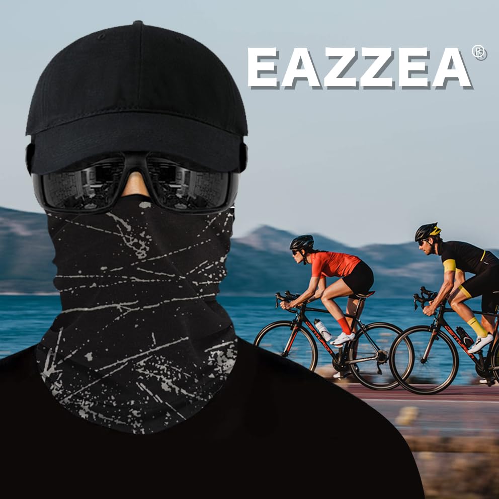 Image of 6-Pack Balaclava Face Mask for Men & Women - UV Protection Neck Gaiter, Multi-Use Cycling Mask & Breathable Headband