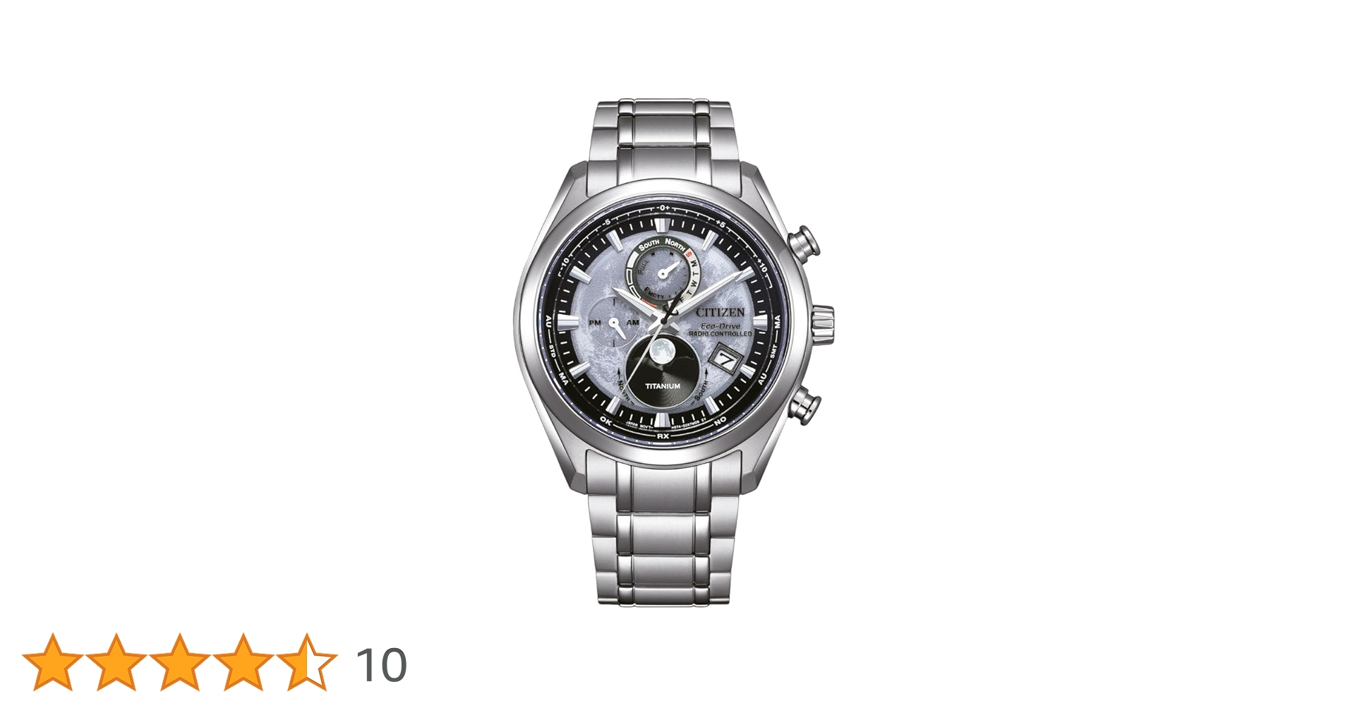 稼働美品 シチズン エコドライブ BY0100-51H メンズ腕時計 グレー Amazon | シチズン エコドライブ シルバー ステンレススチール