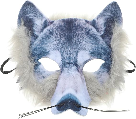 Máscara Therian 3D de cabeza realista. Máscara de animales.