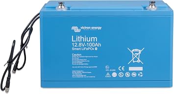 Victron Energy LiFePO4 Battery 12.8V 100Ah - Smart Lithium Battery with Bluetooth