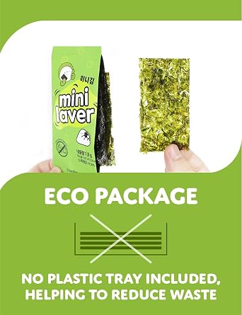 - 40 Count - Organic Roasted Korean Seaweed Sheets - Roasted Seaweed Sheet - Keto Vegan Gluten Free/Side Dish and Snack
