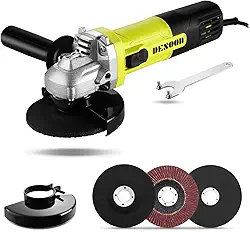 DESOON Esmerilhadeira Angular 750W 127V – Lixadeira Elétrica 115mm Profissional, 12000RPM, Ferramenta de Corte e Desbaste para Metal, Concreto e Madeira