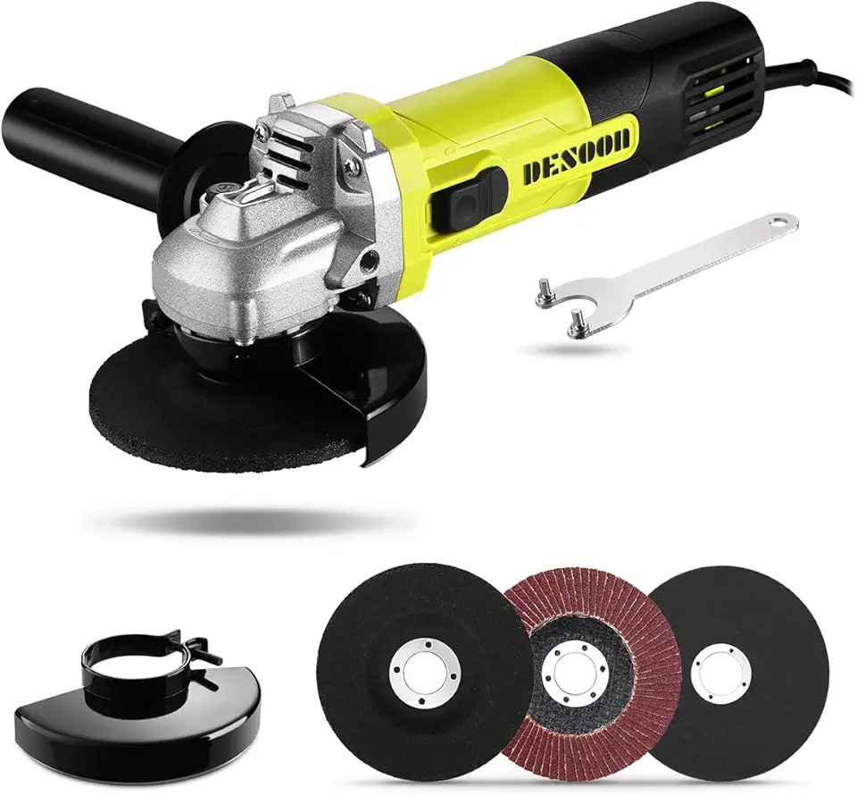 Esmerilhadeira Angular Lixadeira 115mm Profissional 750W 220V – 12000rpm, Compacta, Potente e Ergonômica para Corte e Lixamento