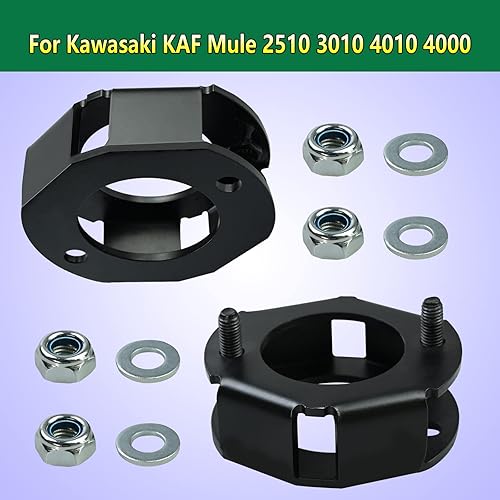 Miniatura 8 de Kit de 2 espaciadores de nivelación de elevación delantera de 2 pulgadas compatibles con Kawasaki Mule 1990-2019 2500 2510 3000 3010 4010 4000,