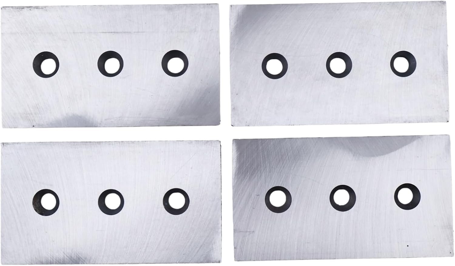 4PCS 7-1/4" X 4" X 1/2" Double Edge Brush Chipper Blade Knives 900-9902-00 19071660 Compatible with Bandit 100XP 150XP 200XP 250XP JP Carlton 1260 Salsco 810 813 Brush Chippers