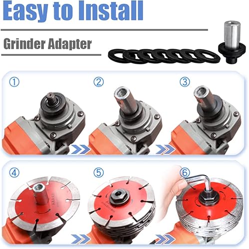 Miniatura 8 de Mesee Amoladora angular M10 a ranuradora adaptador, adaptador de ranura de cambio rápido, accesorio de cabezal de conversión, amoladora angular,