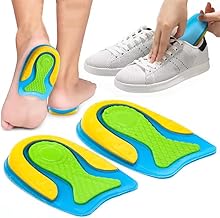Heel Pads For Heel Pain Relief Heel Insole For Extra Cushioning Comfort Slim Designed Heel Cushions For Shock Absorption Plantar Fasciitis Support (blue/yellow, free)