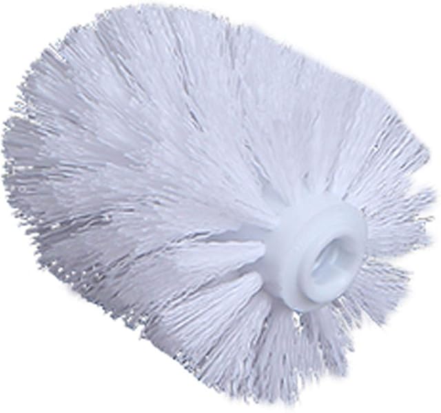 3 Pcs Replacement Toilet Bowl Brush Head, Easy Screw On Design for Bathroom Storage Sturdy Stiff Bristles Make Deep Cleaning Simple