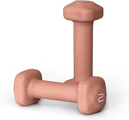 Tone Fitness Neoprene Dumbbell Weight Pairs with Anti-Roll Square Head | Multiple Options
