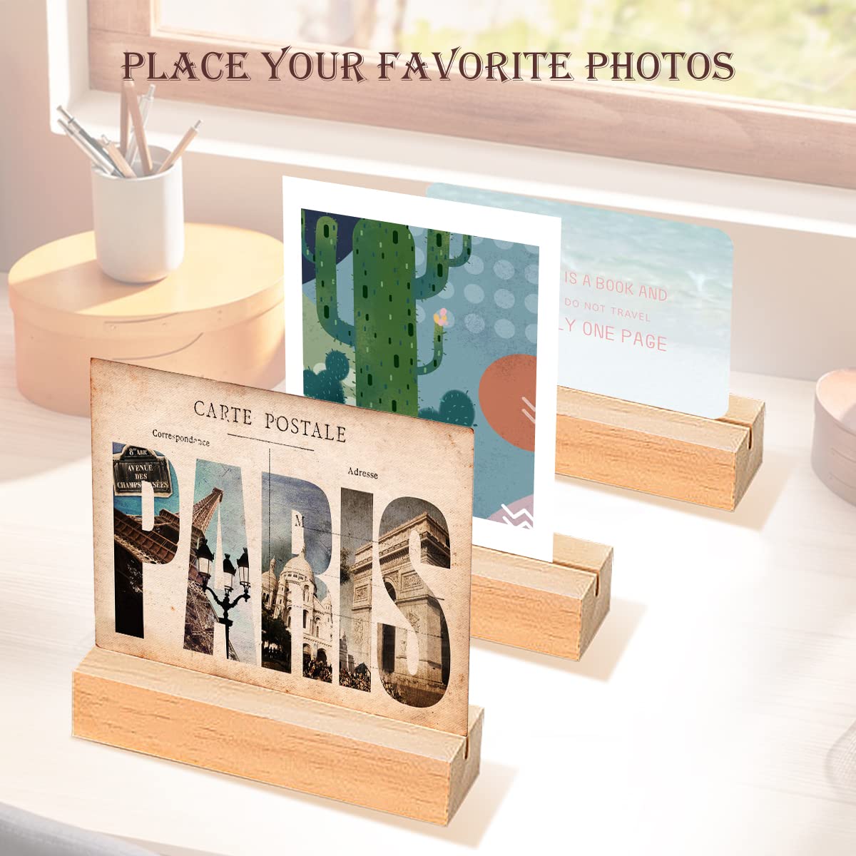 Lot De 30 Porte-Cartes En Bois Hêtre - Porte-Numéros De Table Pour Mariages Et Restaurants