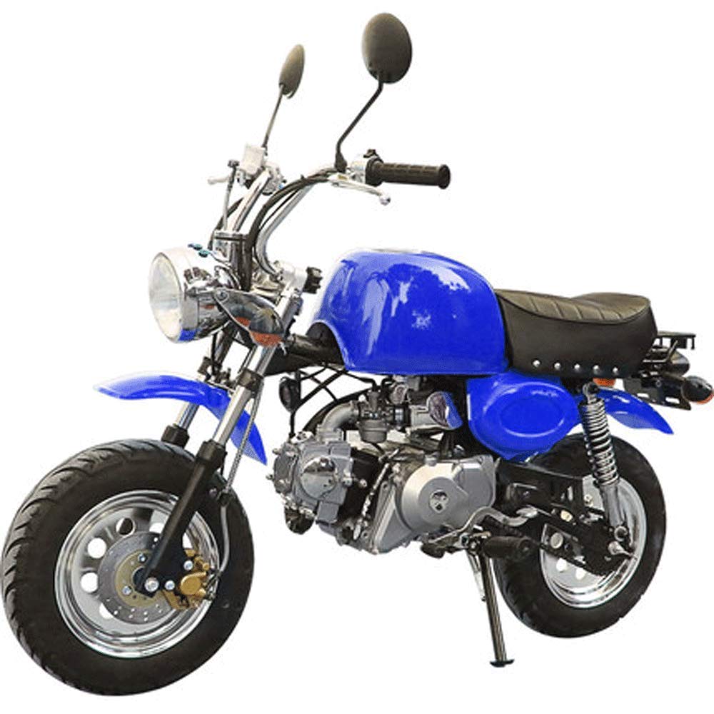 90GJ Mini Motorcycle 125cc Small Motorcycle Mini Horizon Sports car Off-Road Vehicle Leisure and Entertainment car Venue car Blue