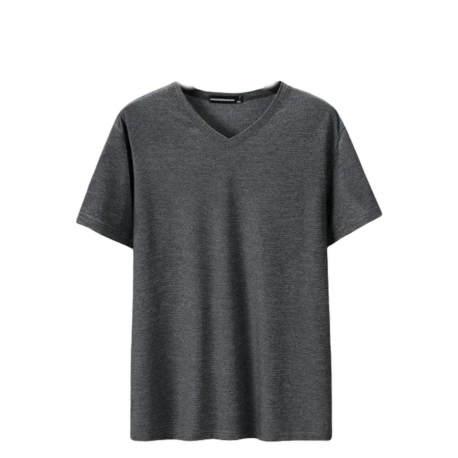 TEidea Męskie T-shirty Letnie Plus Size Casual T Shirt Cienki Facet Luźny Oddychający Krótki Rękaw, Y, 10XL