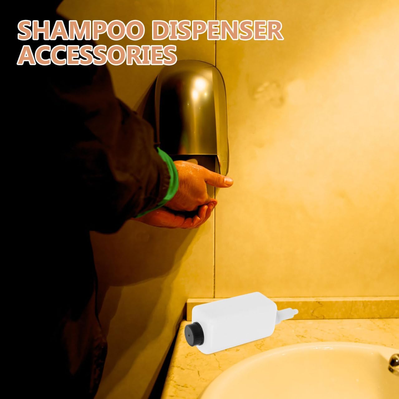 Robust Plastic Soap Dispenser Accessories Wall Mount Refillable DIY Replacement Parts image 4