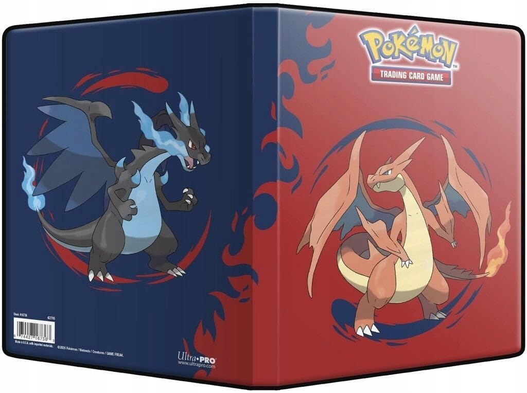 Ultra Pro Pokemon Mega Charizard X And Y Portfolio Album 9 Pockets With 180 Cards Capacity