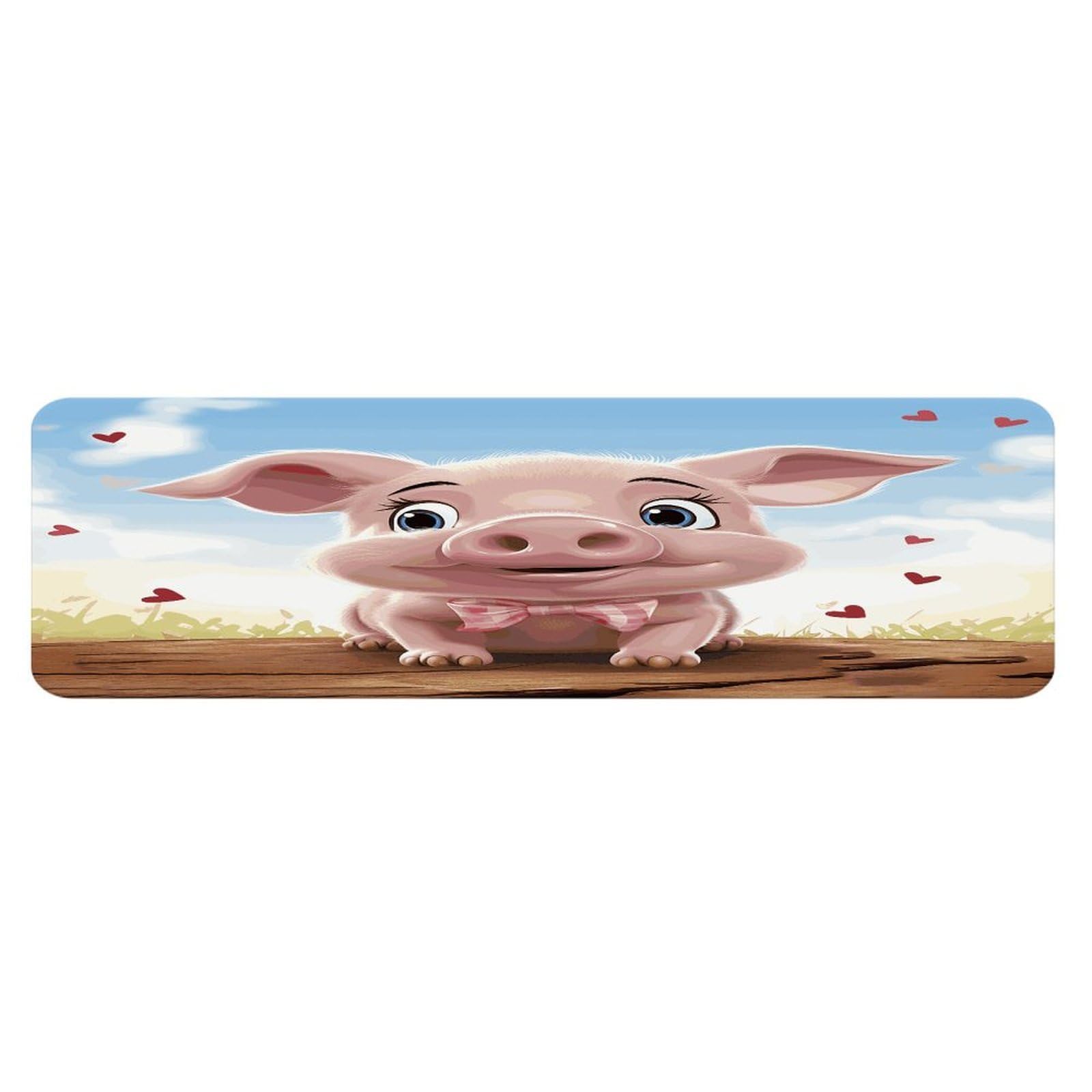 Alfombras de cocina lavables y cómodas Smiling con base antideslizante de 45x152 cm