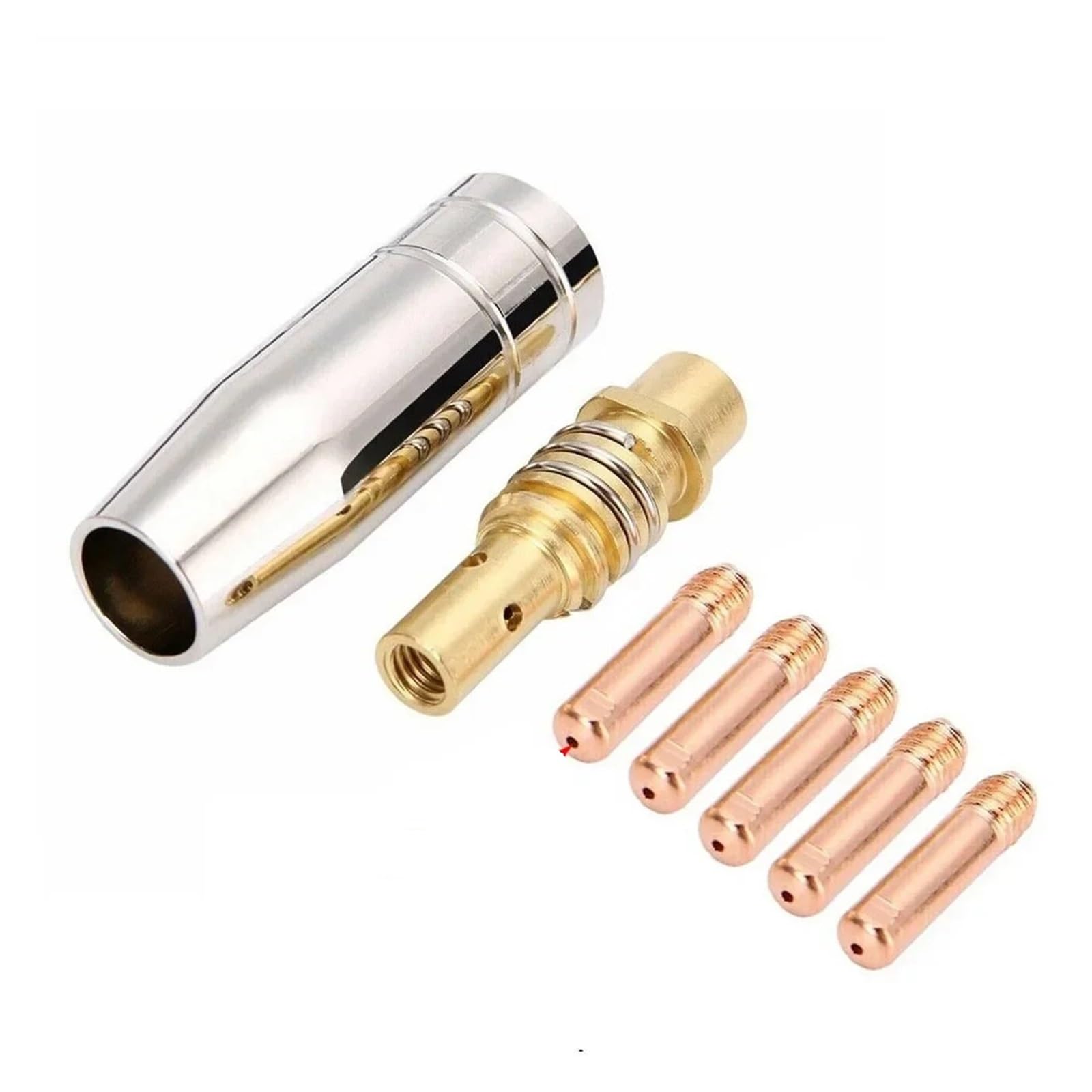xuyuyan 7Pcs 15AK Conductive Tip Nozzles Contact Tips for MIG Welding Torch Welding 0.6/0.8/0.9/1.0/1.2mm(1.2mm)