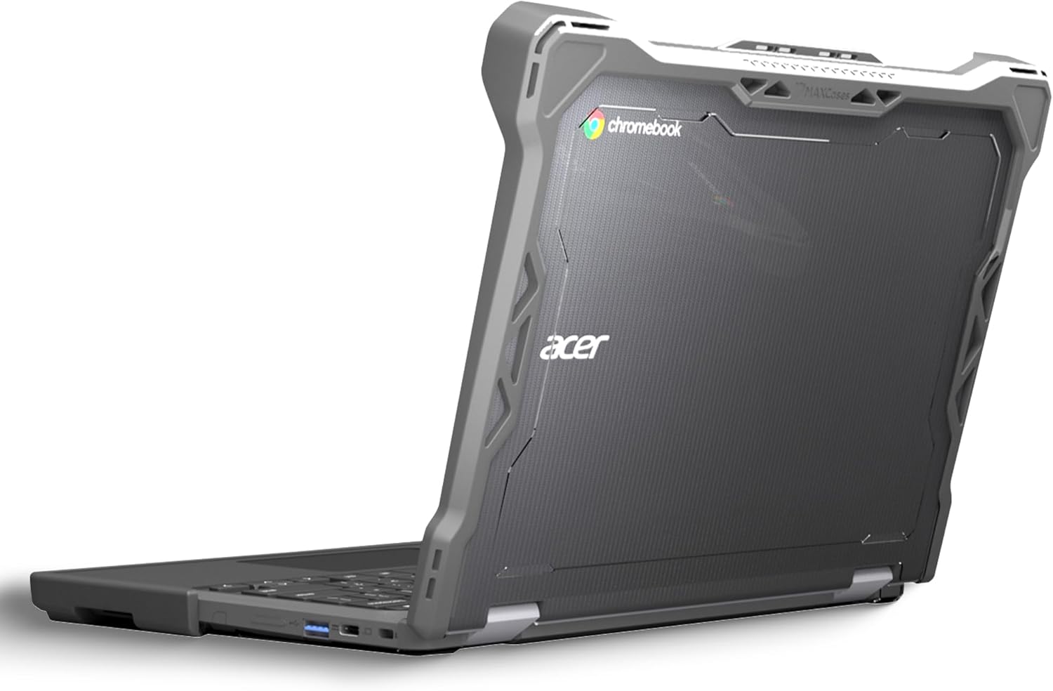 MAXCases Extreme Shell-F for Acer R756TN (Spin 511) & R753T/R753TN & R722T (Spin 311) Chromebook 11.6" (Gray/Clear)