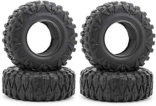 4pcs 2.2' Crawler Tire OD with Foam 120mm for 1/10 AXIAL SCX10 D90 CC01 90018 RC Crawler Cars