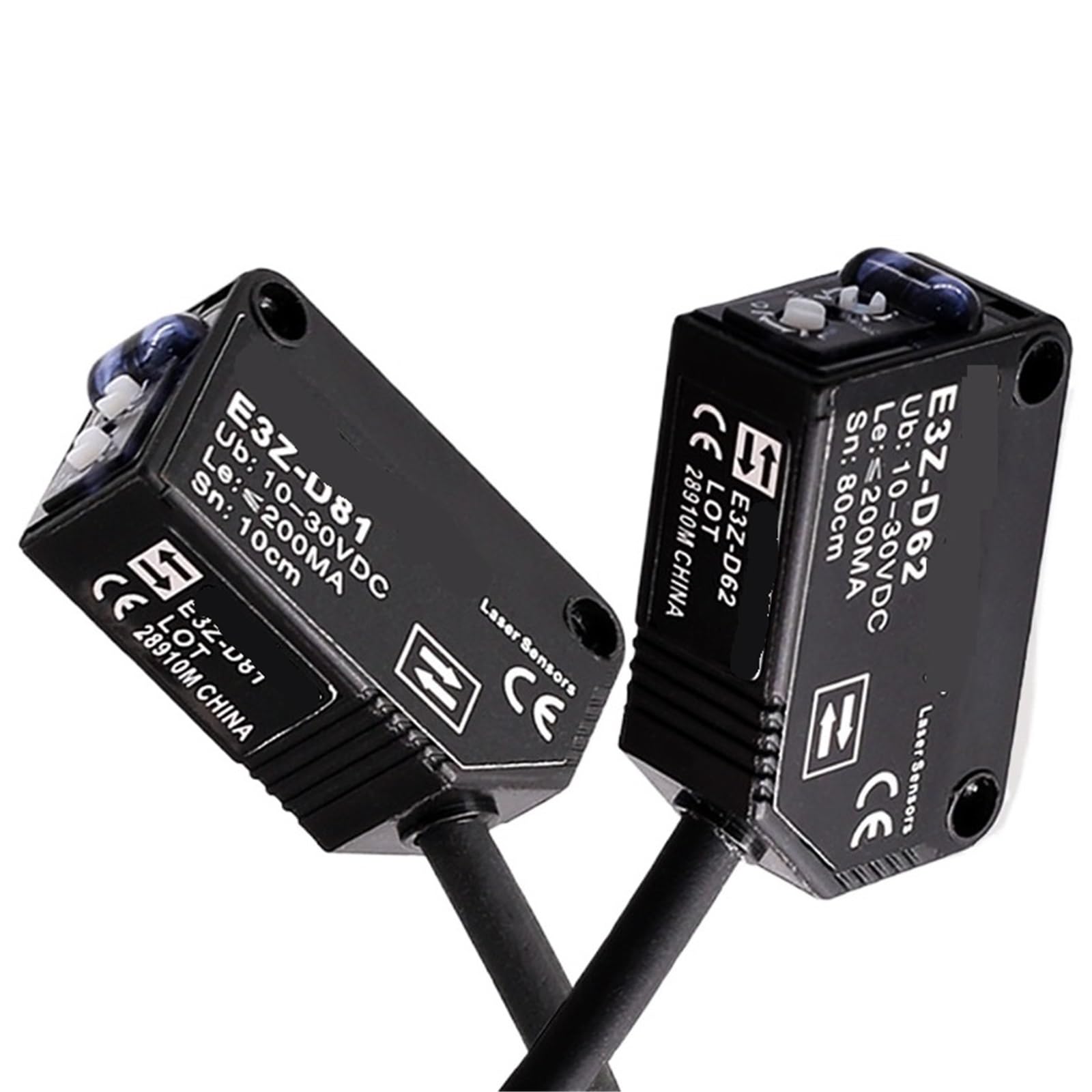 10cm 80cm 2m 5m detección difusa reflejar a través del haz Sensor fotoeléctrico de proximidad interruptor E3Z D61 D81 D62 D82 T61 T81
