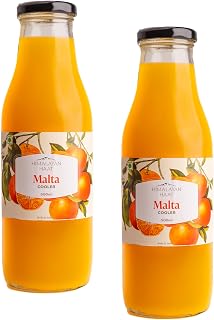 Himalayan Haat Malta Cooler – 100% Natural Malta Orange Squash, Made with Khand | No Preservatives or Additives | 500ml (P... Price In India