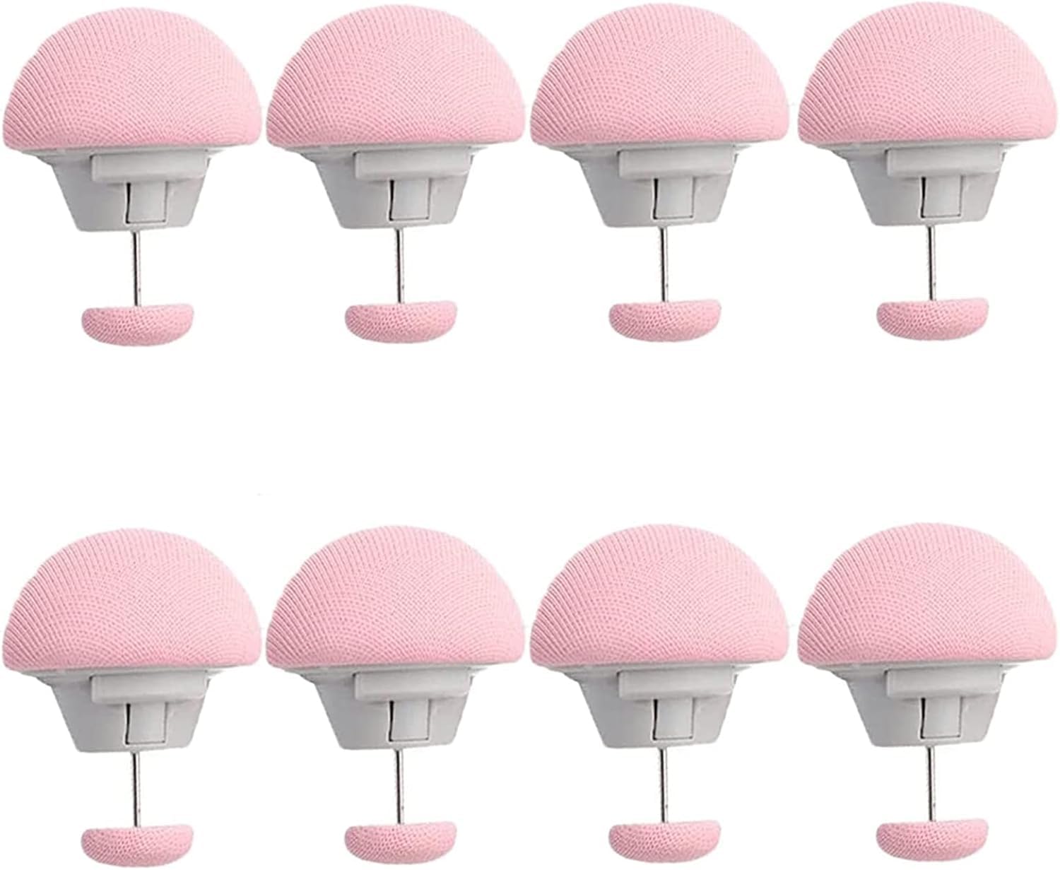 Eletree Fixing Bed Sheets Clips Non-Slip Blanket Quilt Holder Cushions, Socks Mattress Coversand Stylish Double Sided Pin Soft Fabric Material (Pink, Set of 8)-image-33