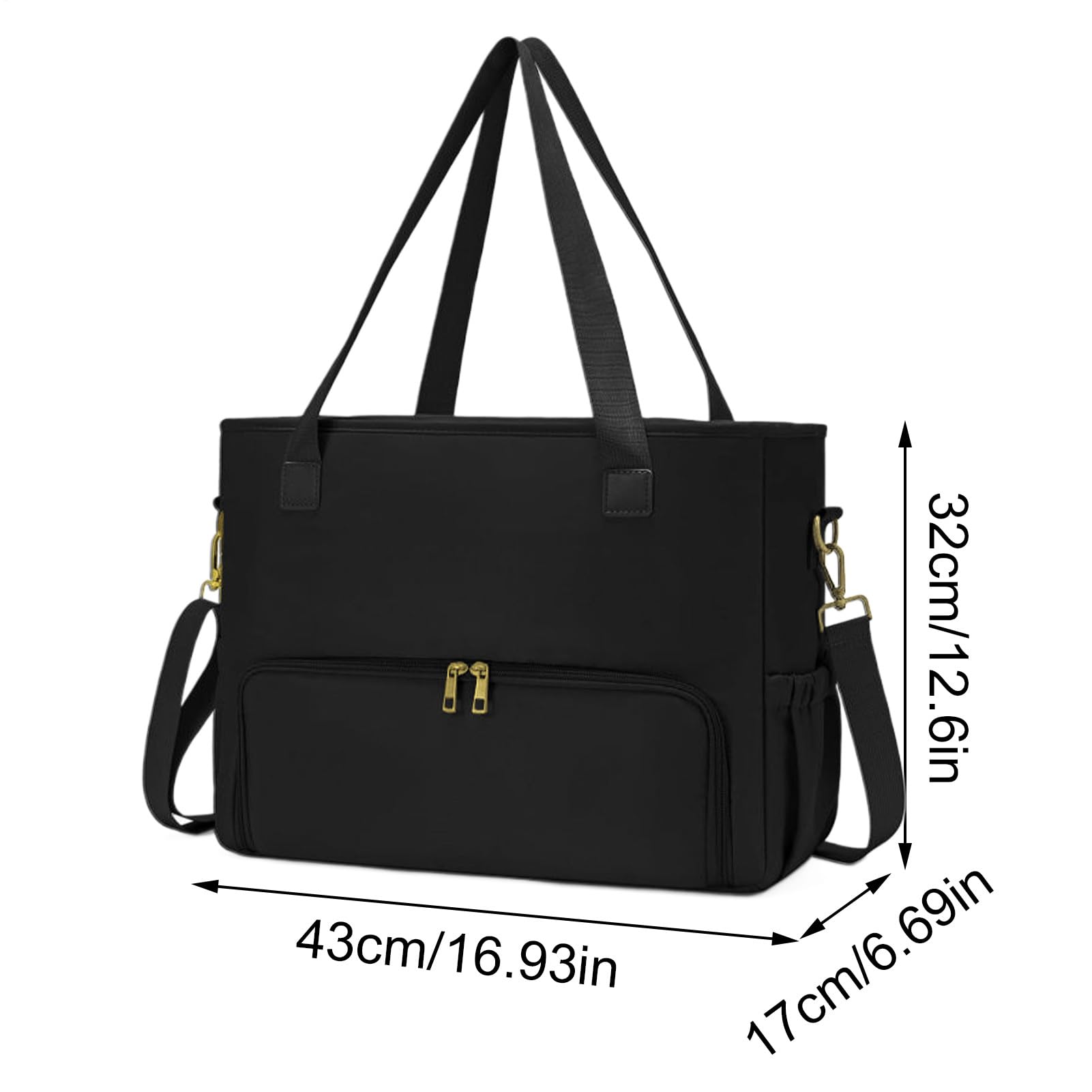 Borsa Da Lavoro Con Scomparto Per Il Pranzo | Borse da Lavoro per Computer Donna | Borsa a Capienza Grande con Traversina per Spiaggia Viaggio Campeggio | Per Insegnanti Infermieri Studenti Universita