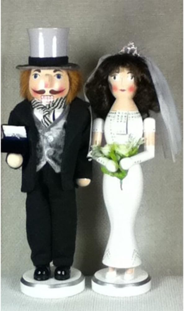 Bride and Groom Nutcrackers - Set of 2