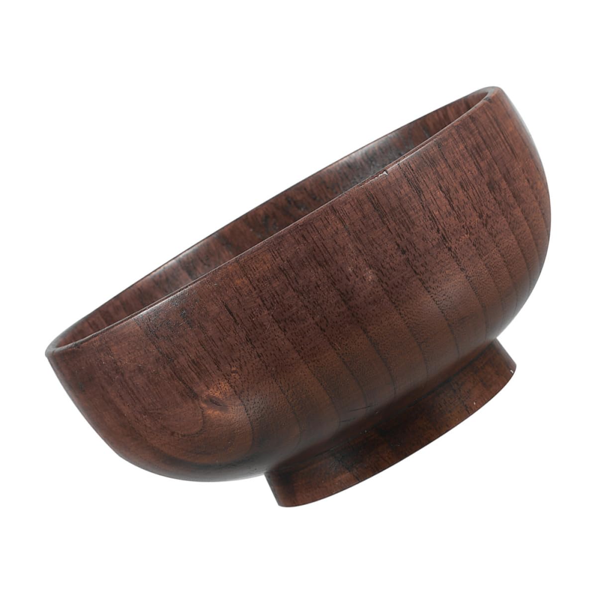 Cabilock 2 Piezas Tazón de Madera Anti-escalés Servicio servidores de Ensalada tazones pequeños tazón de Frutas Bol ensaladeras Cuencos de Frutas tazón Coffee
