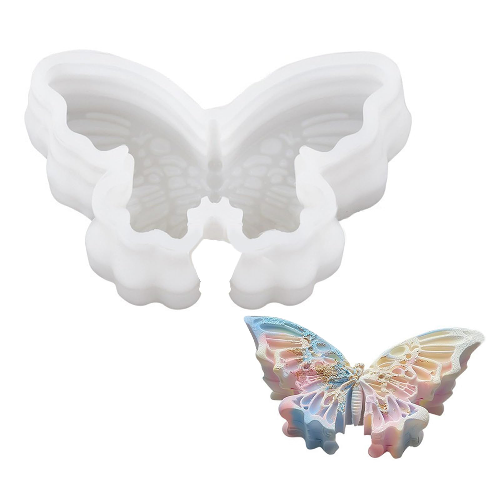 PANGBOER 3D Butterfly Silicone Dessert Silicone Candy Butterfly Shape Baking Fondant Kitchen Bakewares