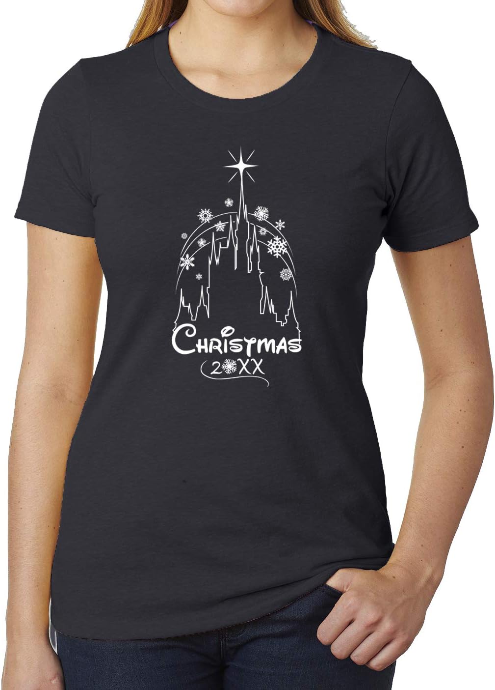 Christmas 20XX Castle Woman's Shirts, Custom Tees, Woman's Castle Shirts!