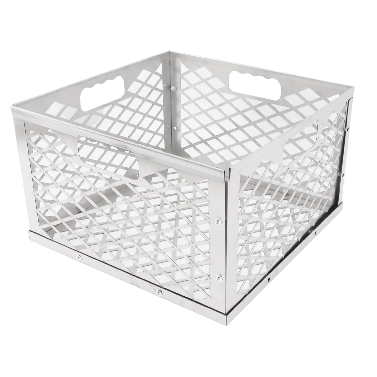 Omabeta Cesta de Carbón de Carbón Desmontable Cesta de Incendio de Acero Inoxidable para una Distribución de Calor Uniforme, para la Parrilla para Acampar a la Barbacoa Al Aire Libre,