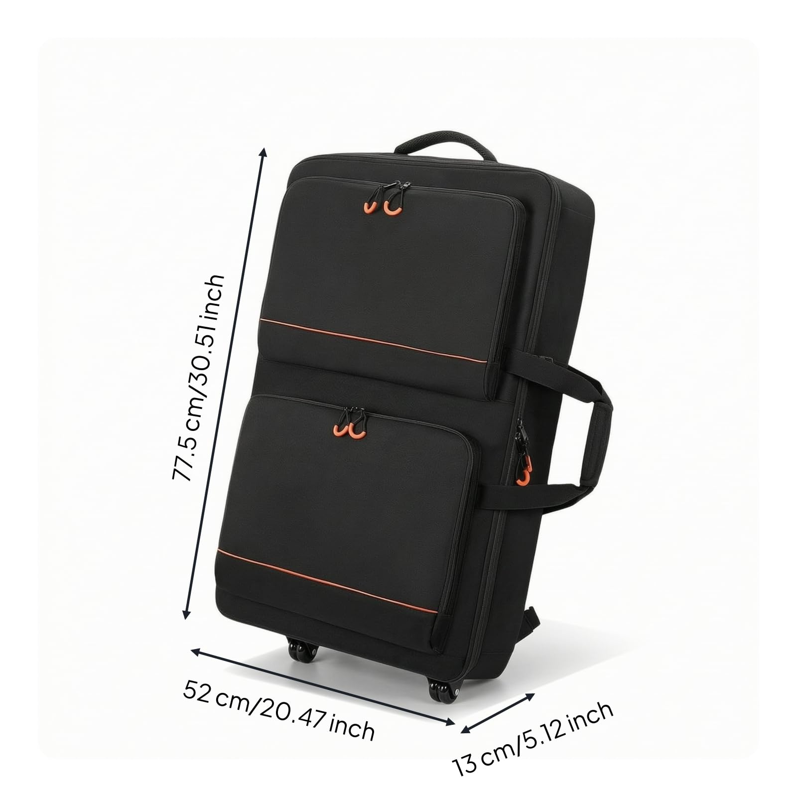 Zaino con Scomparto Anteriore Imbottita Borsa Grande Capacità Custodia per, Concerti