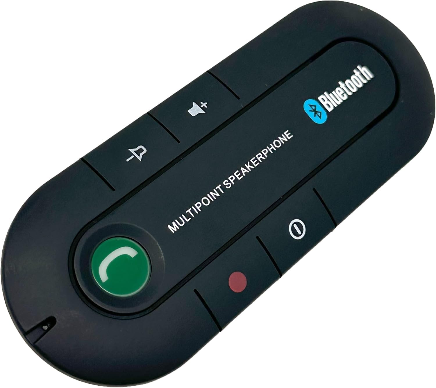 Kit Vivavoce per Auto, Casa, Ufficio. Bluetooth 5.3. 20 ore di chiamate. 1000 ore in standby. Altoparlanti 2 W. Funziona con Siri Google Assistant Support