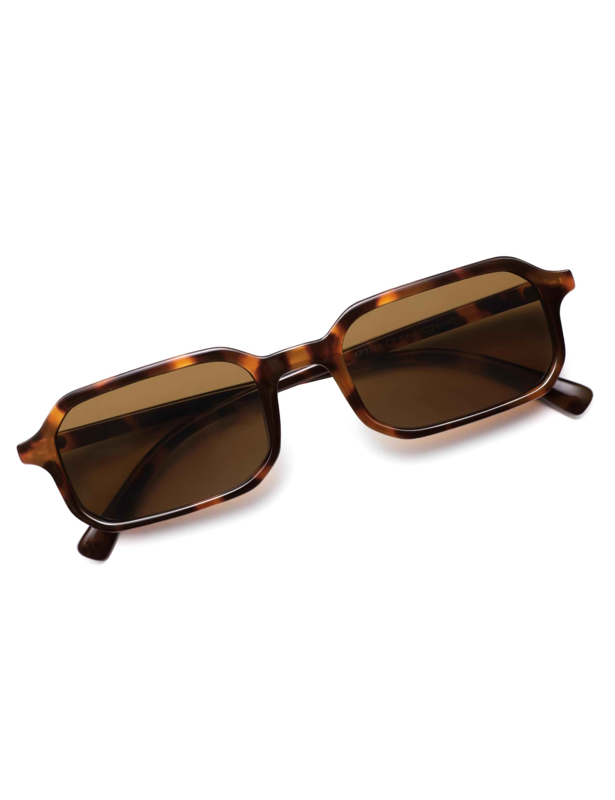 Appassal Retro Slim Rectangle Sunglasses Men Women AP3740 Skinny Rectangular Sunglasses for Womens Mens 90s Narrow Sunnies Vintage Thin Frame