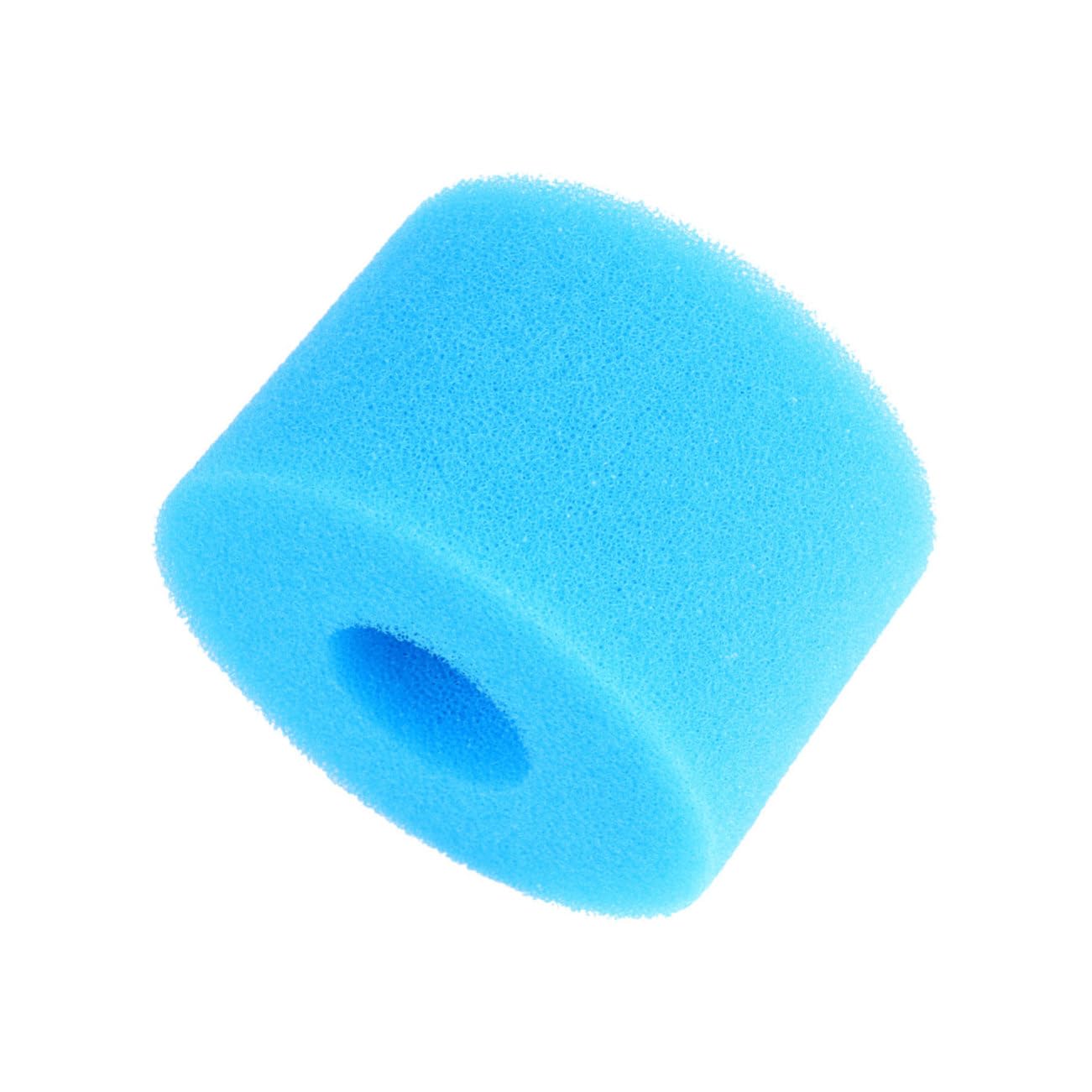 Filtre Éponge pour Aquarium, Colonne Bleue en Mousse 4 Pièces