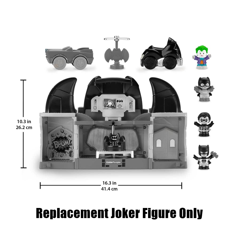 Część zamienna do Fisher-Price Little People DC Superfriends Deluxe Batcaeva Playset - HHY77 ~ Wymienna figurka Jokera