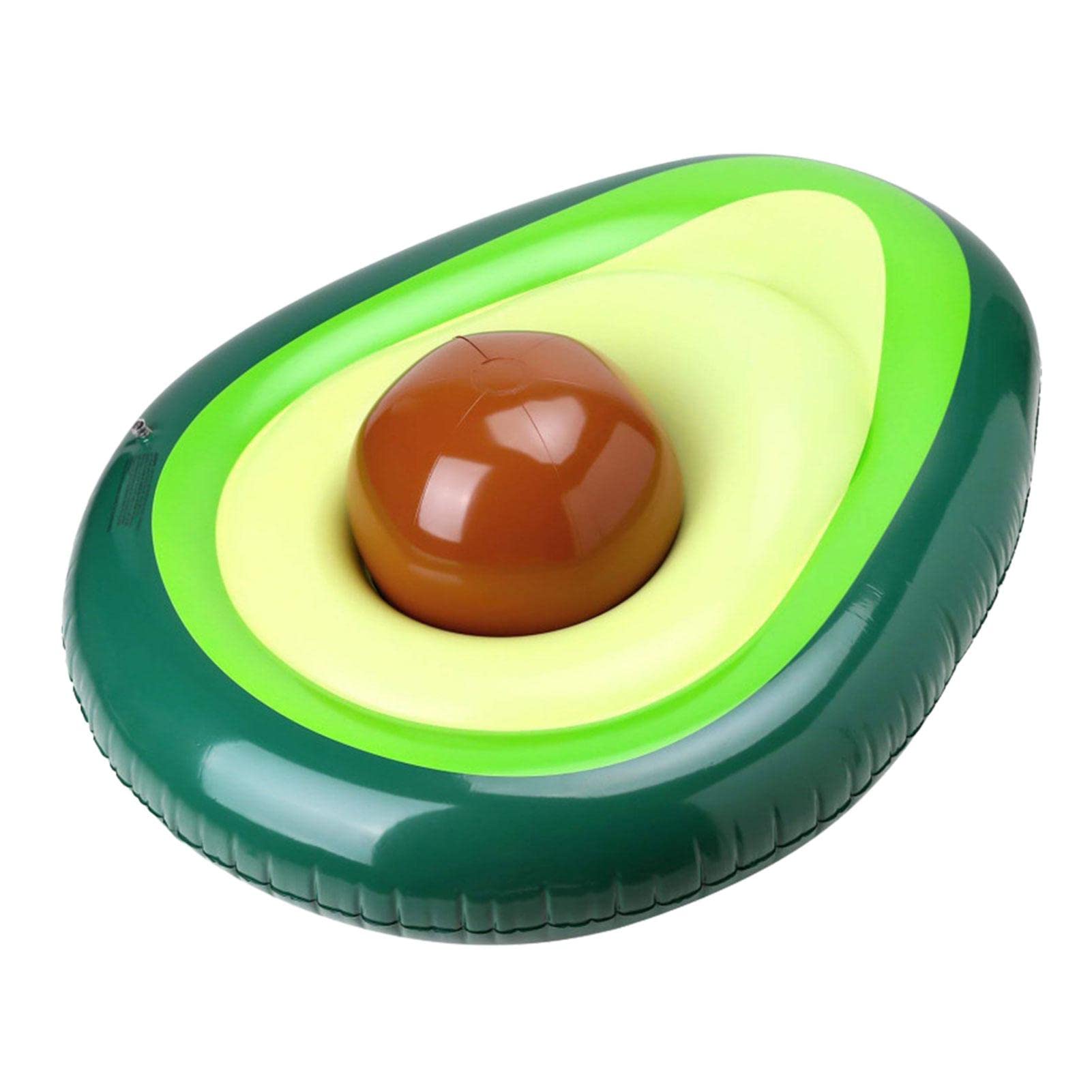 Aibyks Piscina Aguacate | Flotador Inflable Aguacate para Piscina con Doble válvula Abierta,Piscina Aguacate, Juguetes Grandes para Fiestas, balsa Doble válvula