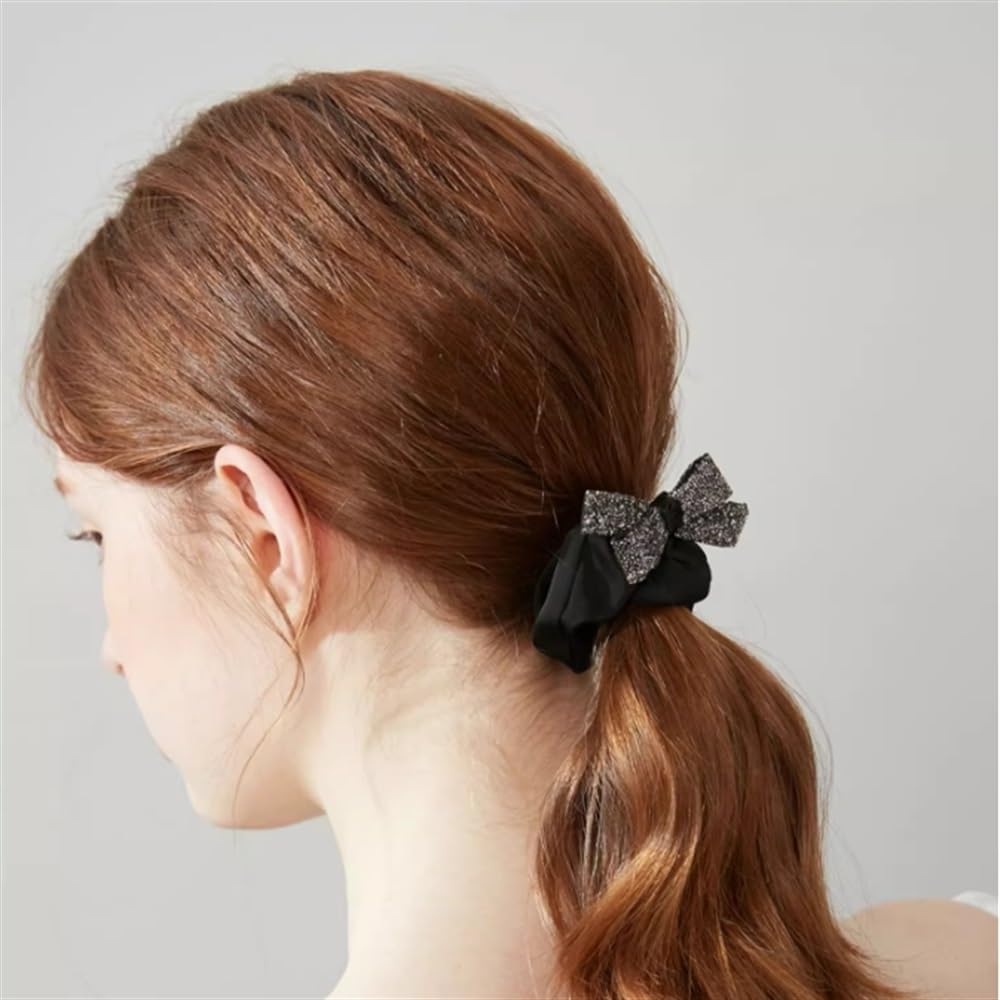 Elastici Per Capelli Da Donna Fasce for capelli con fiocco nero da donna