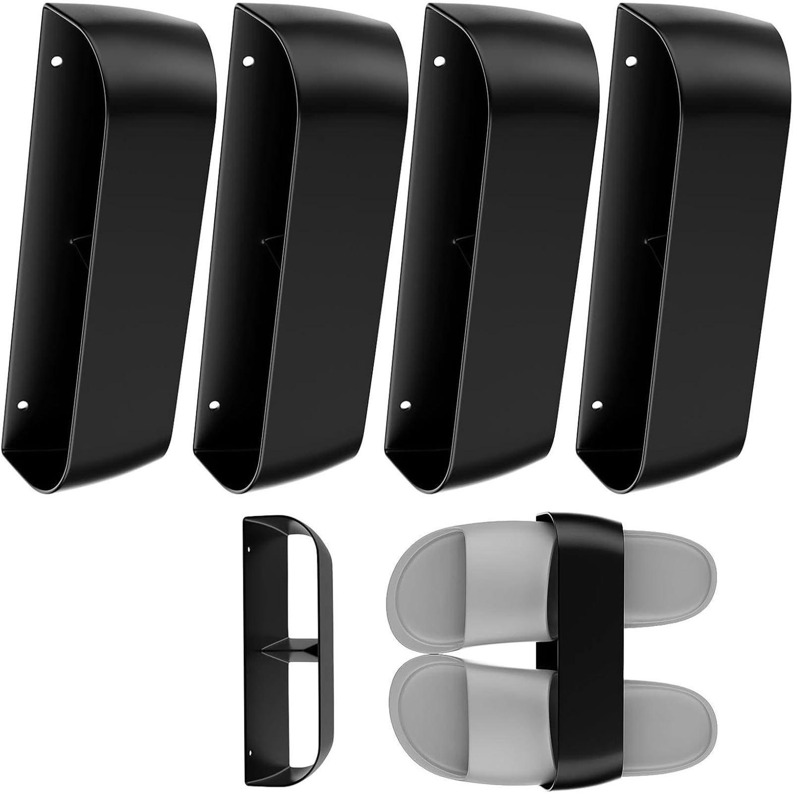 carotoe Installation Shoe Wall Rack Space Saving Solution for Apartments Features Nonslip Edges and 10kg Load Capacity Multi Layer Shoe Shelf