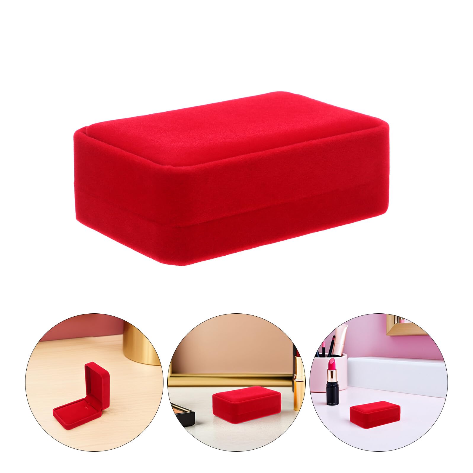 12 Piezas Velvet Pendant Display Box Necklace Organizer Trays For Jewelry Storage Secure Velvet Case For Christmas Wedding Birthday