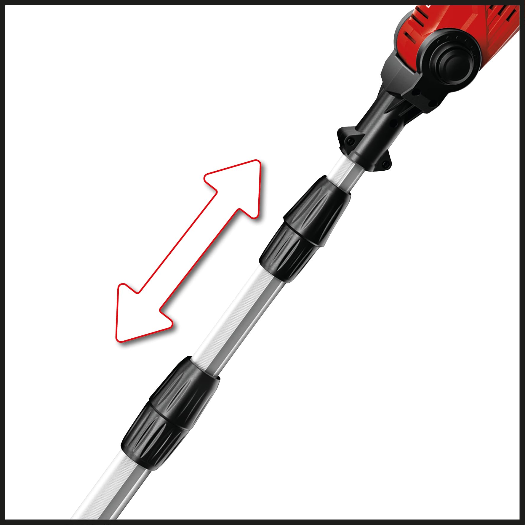 Einhell Elagueuse sur perche sans fil GE-LC 18 Li T-Solo Power X-Change (18 V, longueur de guide 20 cm, manche télescopique, guide et chaîne Oregon) Livré sans batterie ni chargeur