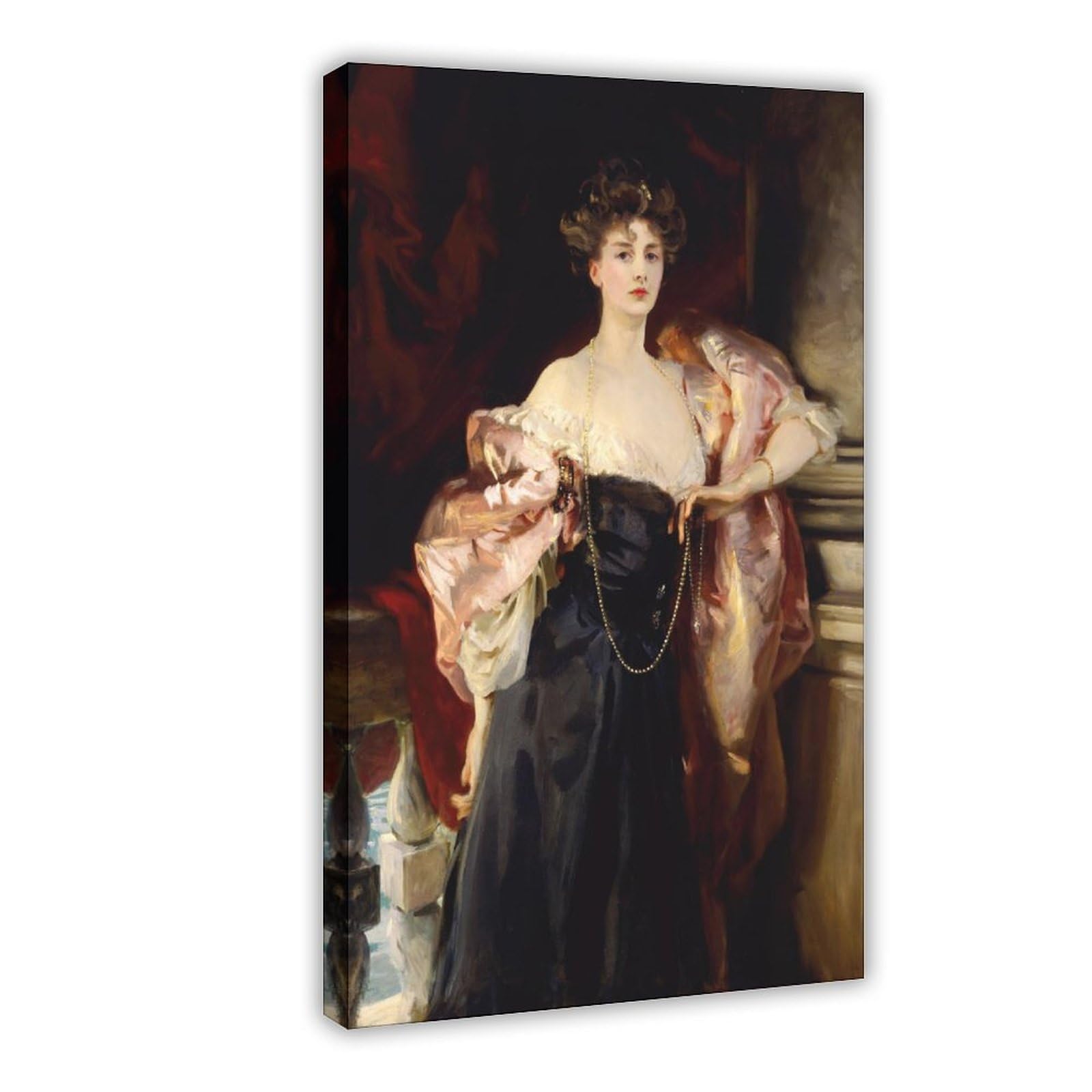 WCYB Portrait of Helen Vincent, Viscountess Dâ€™Abernon by John Singer Sargent Prints Posters Canvas Deco Paintings Wall Art For Office Living Room Frame 20"