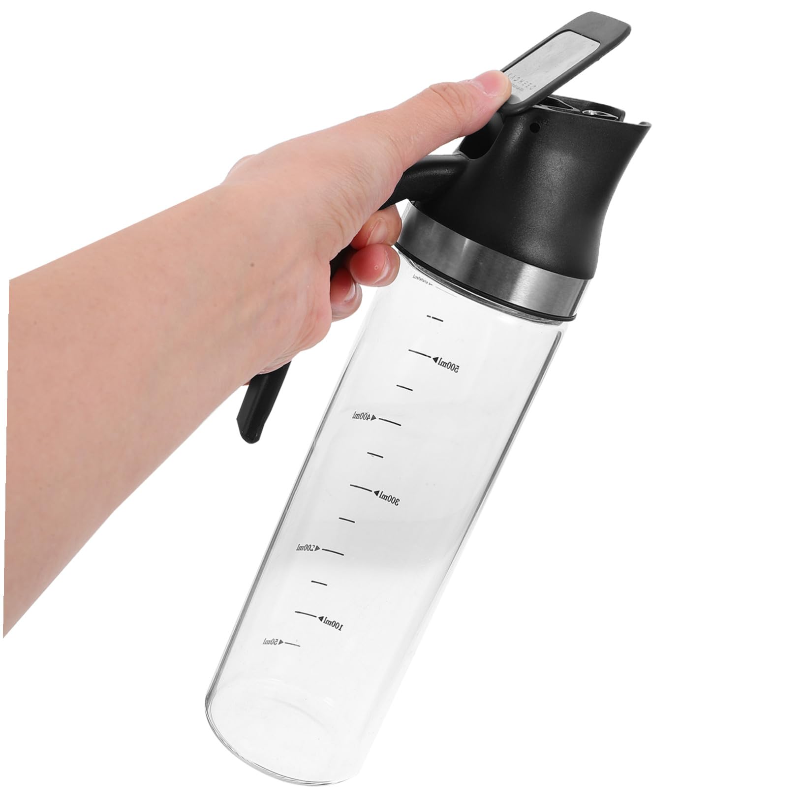 VALICLUD Aceitera y Vinagrera de Vidrio con Medidor Dispensador Automático Antigoteo para Cocina Botella Dosificadora para Aceite Vinagre y Salsa de Soja Grande