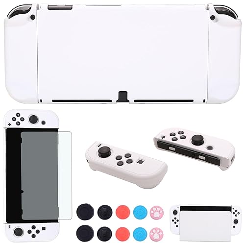 Miniatura 26 de COMCOOL Dockable Case for Nintendo Switch Oled - [9 FT Military Grade Drop Protection] [with Tempered Glass Screen Protector and Thumb Grips] Cute