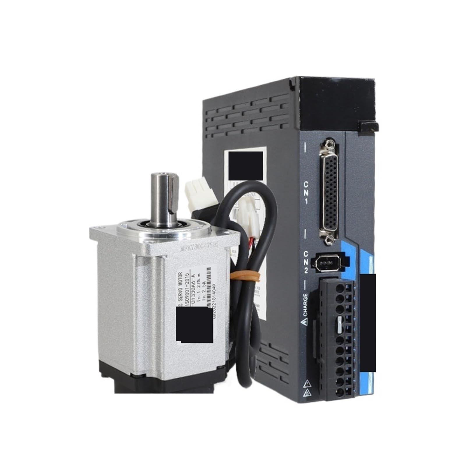 Servomotor, AC-Servomotor-Antriebssatz, 0,2 kW,4,6, 3000 U/min, 60 Flanschtreiber + 17-Bit-Magnet-Encoder + 300 cm Encoderkabel(ONLY MOTOR 0.6KW)