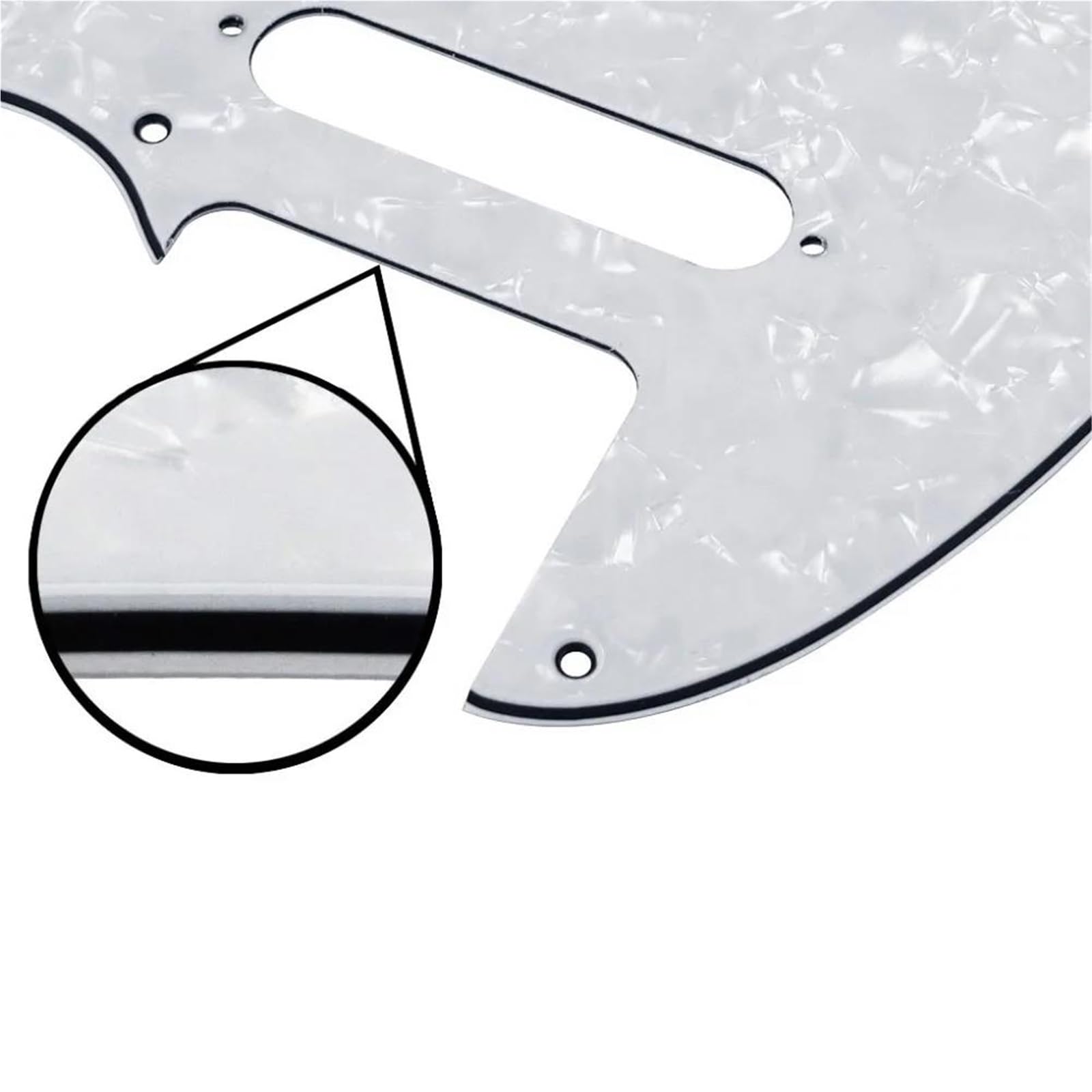 Pickguard Do Gitary Elektrycznej Standardowy 1 Szt 8 Otworowy TL Gitara Elektryczna Pickguard ScratchPlate Ze Śrubami(White 4ply)