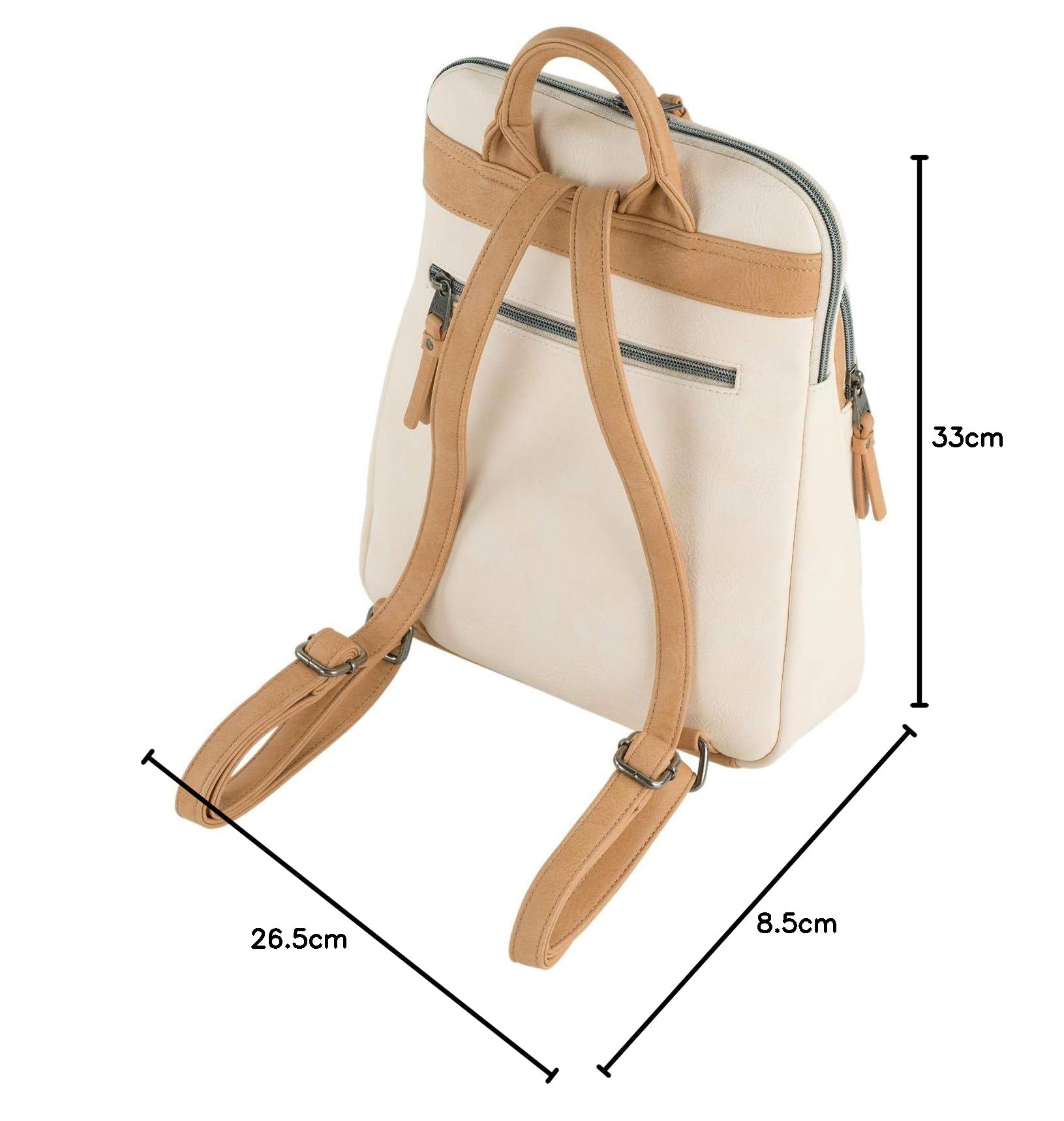Lois - Bolso Mochila Mujer Elegante Tipo Casual Moderna Para Vestir Mochilas Mujer Estilo Urbano Mochila Negra Mujer Pequeña Ideal Para Uso Diario