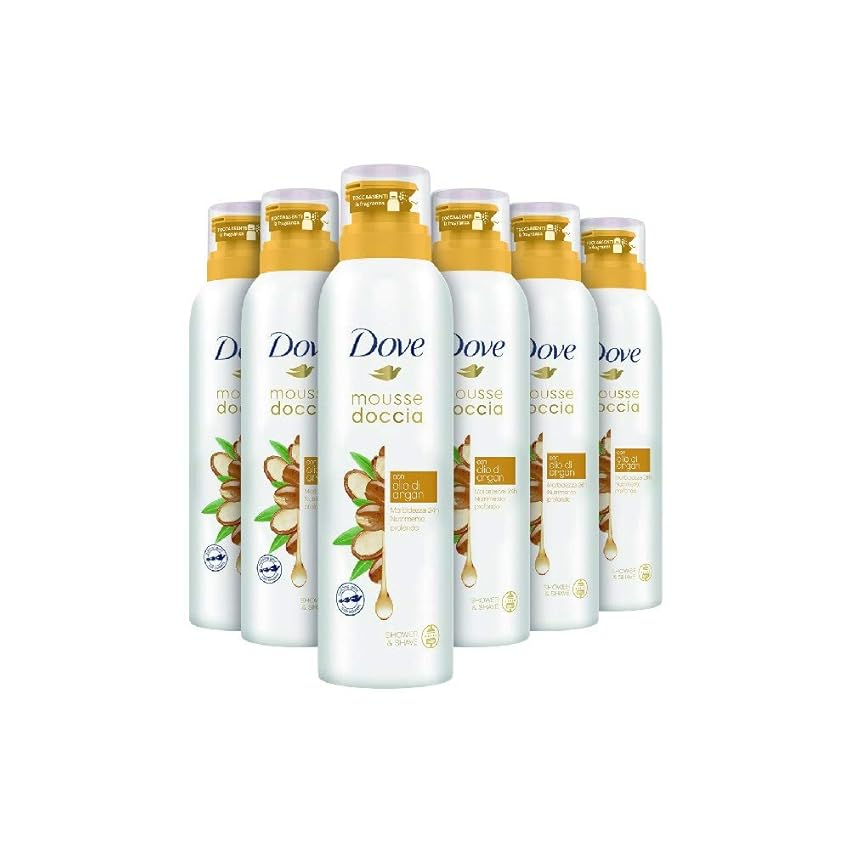 Immagine del prodotto DOVE Mousse Doccia Olio di Argan 6x200 ml (Confezione da 6)
