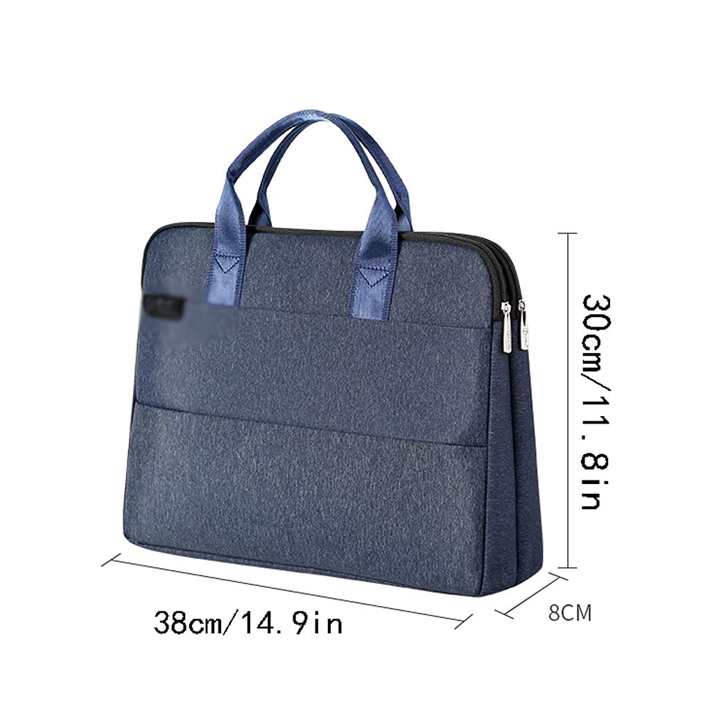 kieszeń na dokumenty Portable Torba Dokument Zipper A4 Teczka Wielowarstwowa Duża pojemność Płótno Tote Tote Dokument Kieszeń na spotkanie Przenośna torba na dokumenty (Color : Black)
