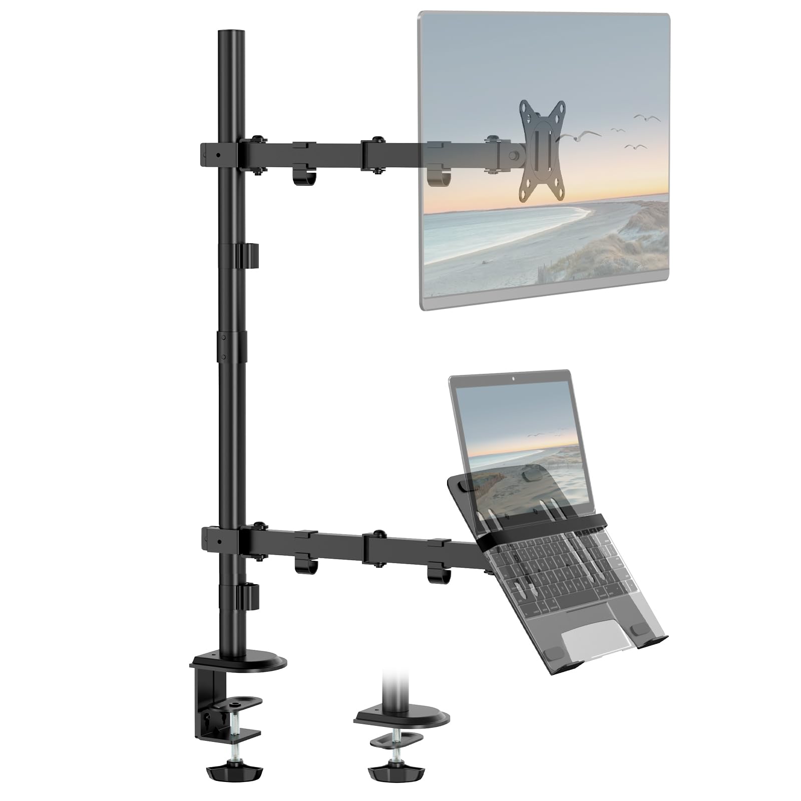 Support Vesa Pour Ordinateur Portable Support Pour Bras De Moniteur - Compatible Avec Ordinateur